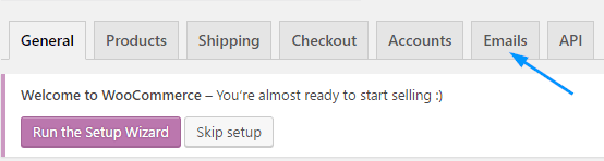 WooCommerce Emails Tab