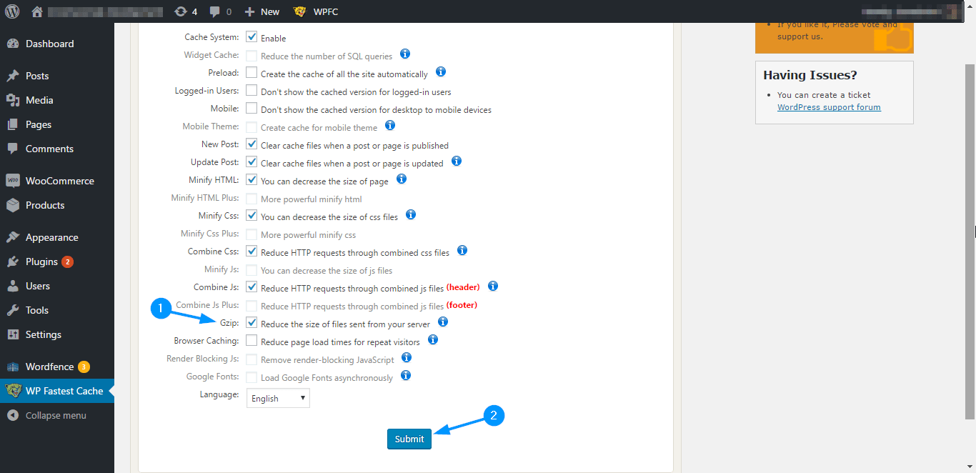 WordPress Speed - Enable Gzip compression