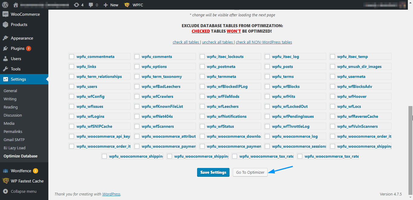 Database optimizer