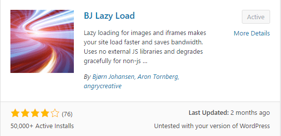 WordPress Speed - Lazy loading