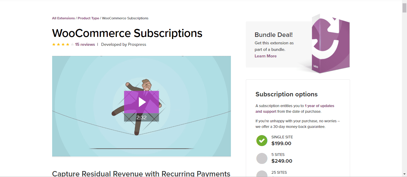 woocommerce subscriptions